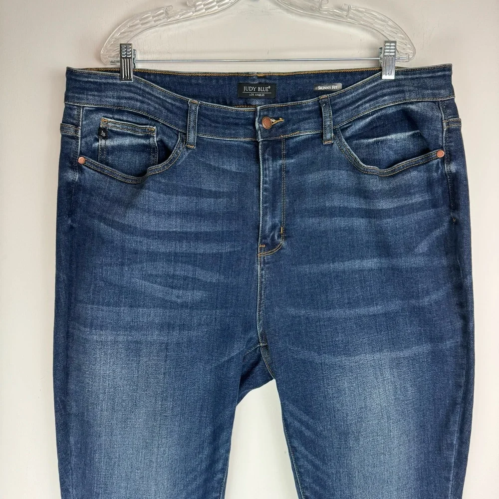 Judy Blue Skinny Fit Jeans Sz 20W Dark Wash Stretch